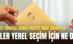 Anketler Yerel Seçim için ne diyor? Oy oranları Türkiye genelinde partilere göre nasıl dağılıyor? Hangi anket firması hangi partiyi / adayı öne çıkarıyor?